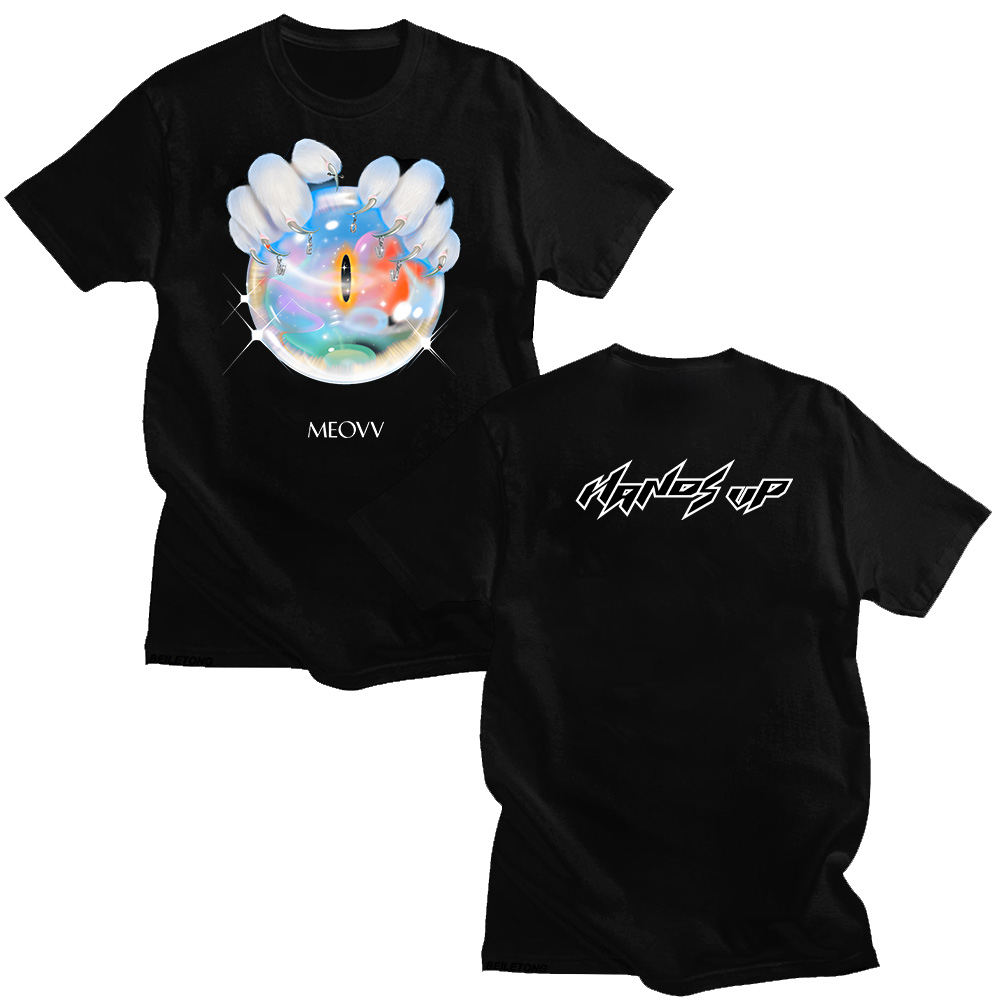 Graphic Hoodie Streetwear - MEOVV Hands Up T shirty 2025