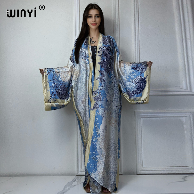 Street Fashion Kimono - Moda letnia kimono africa nadruk boho