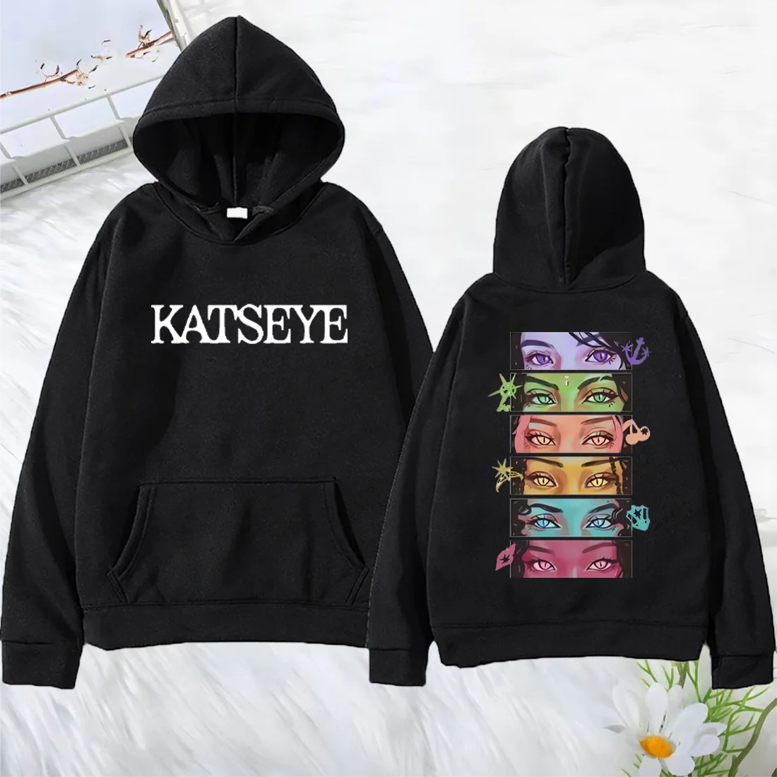 Graphic Hoodie Streetwear - Bluza z kapturem KATSEYE, grafika w