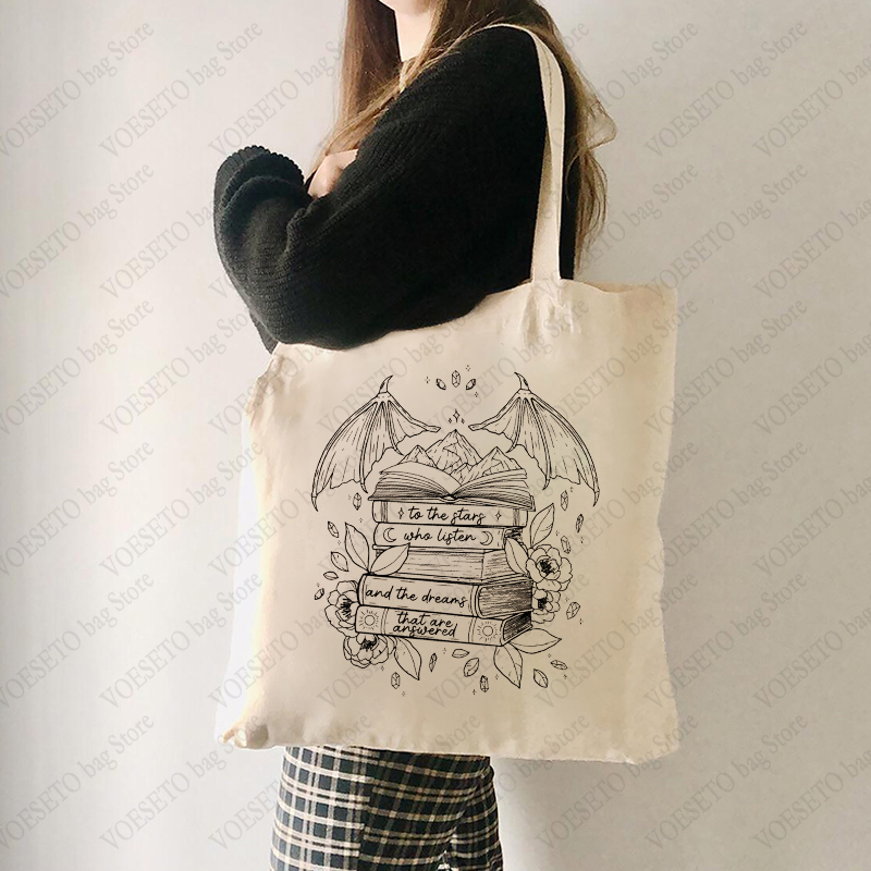 Tote Bag Canvas Print - SJM Night Court Luxury Tote Bag