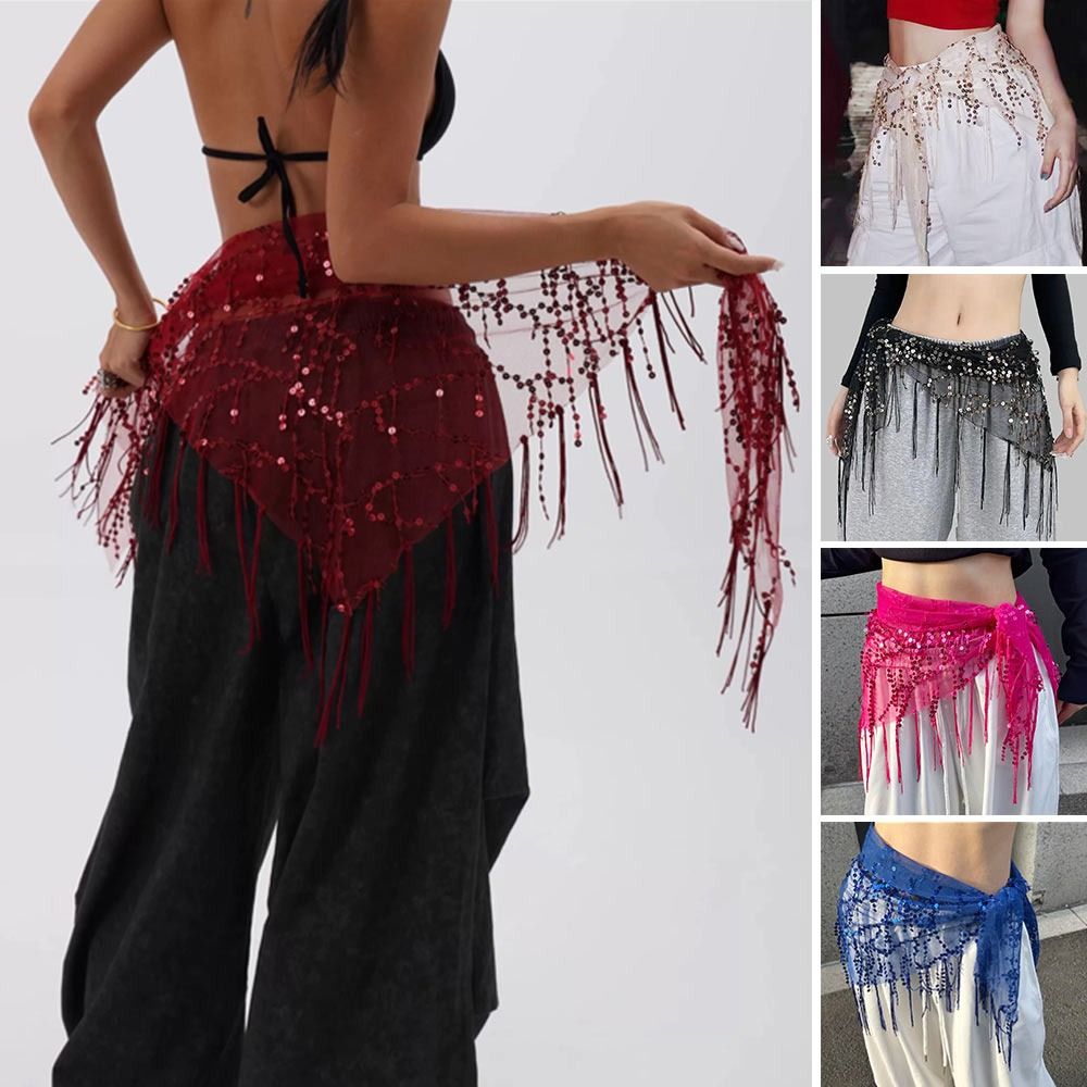 Street Fashion Dance - Moda cekiny pas do tańca brzucha