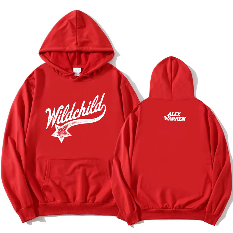 Graphic Hoodie Streetwear - Bluzy Alex Warren WILDCHILD z długim
