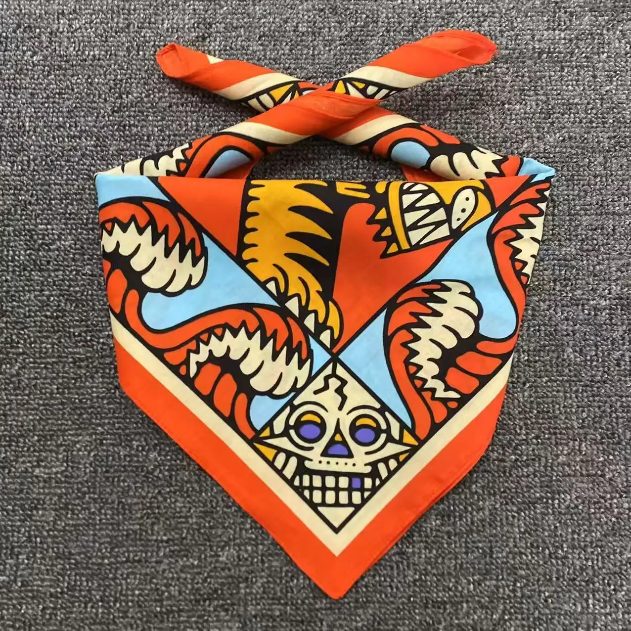 Street Fashion Dance - Cyfrowo Drukowana Retro Bandana Hip-Hop Street