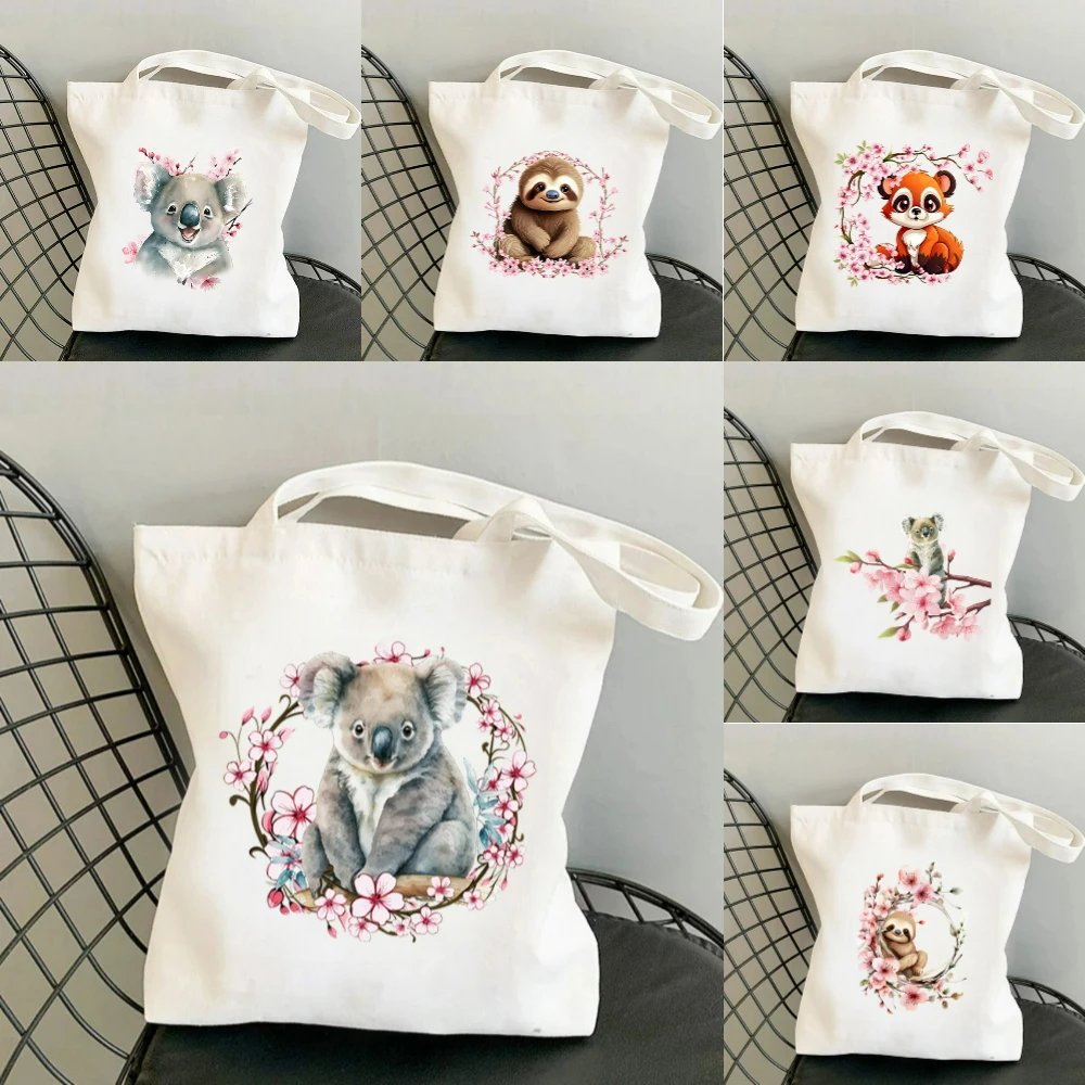 Tote Bag Canvas Print - Torba płócienna z nadrukiem koali i