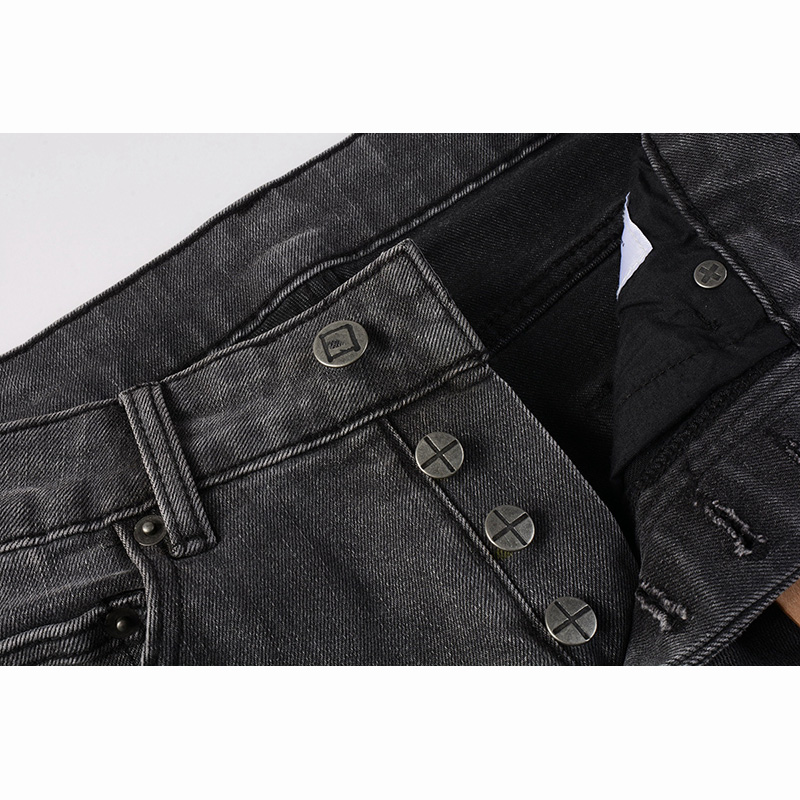 Męskie spodnie jeansowe skinny – Distressed Jean Rip recenzja i cena