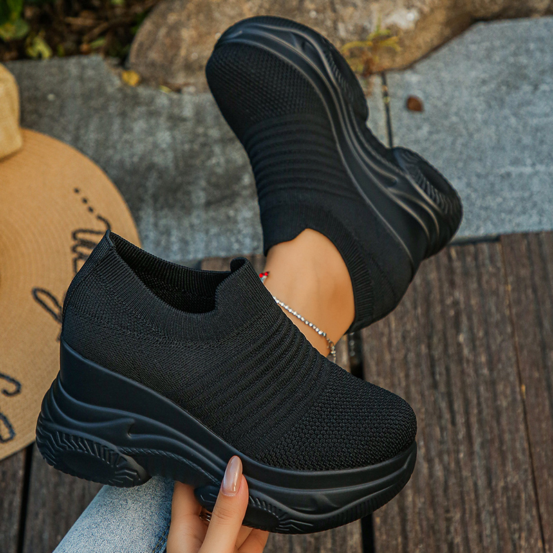 Damskie dzianinowe białe sneak – Chunky Sneaker Platform recenzja i cena
