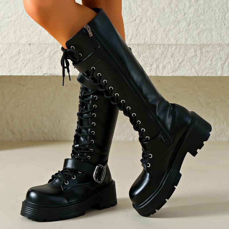 Damskie kozaki za kolano na pl – Chunky Sneaker Platform recenzja i cena
