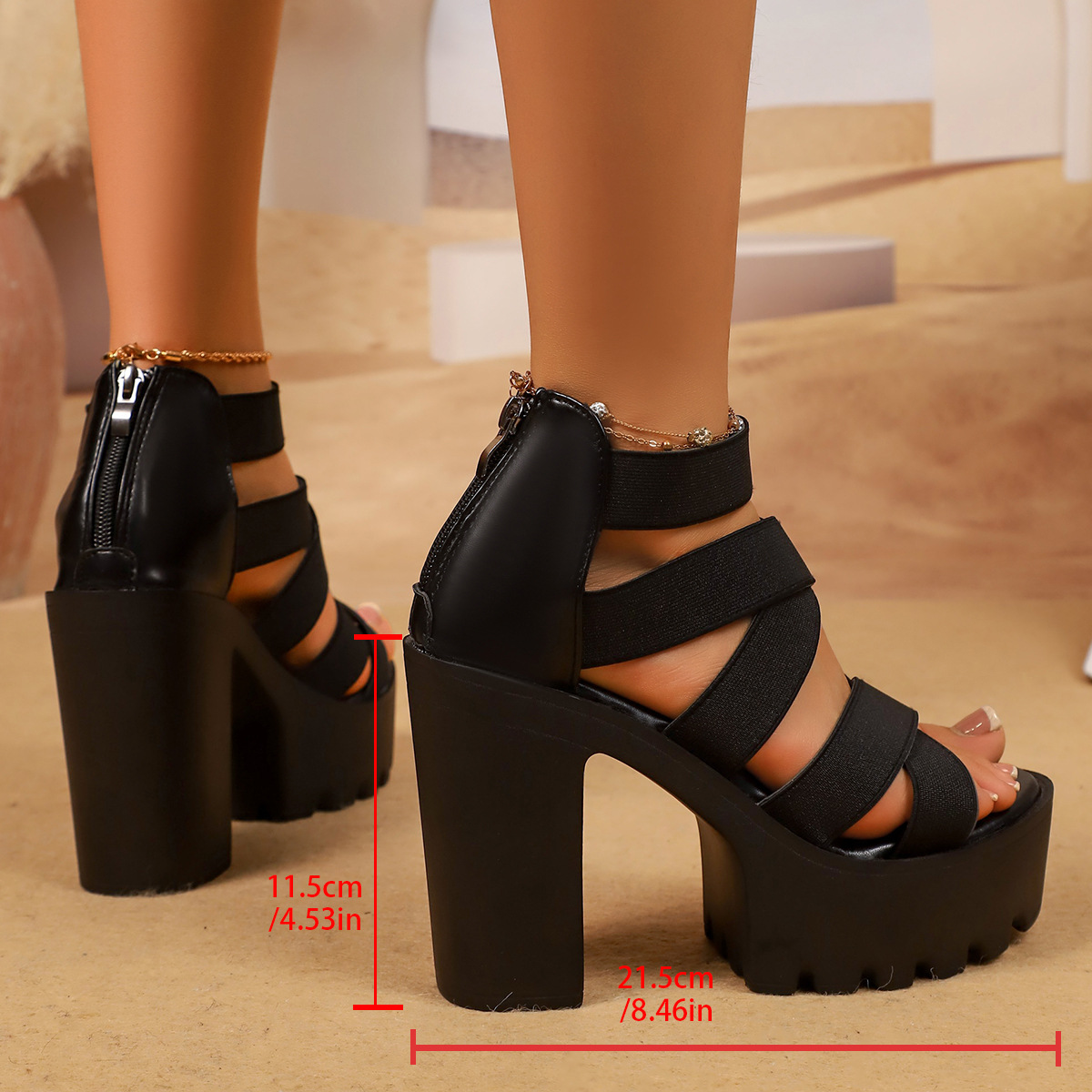 Sandały na platformie w stylu  – Chunky Sneaker Platform recenzja i cena