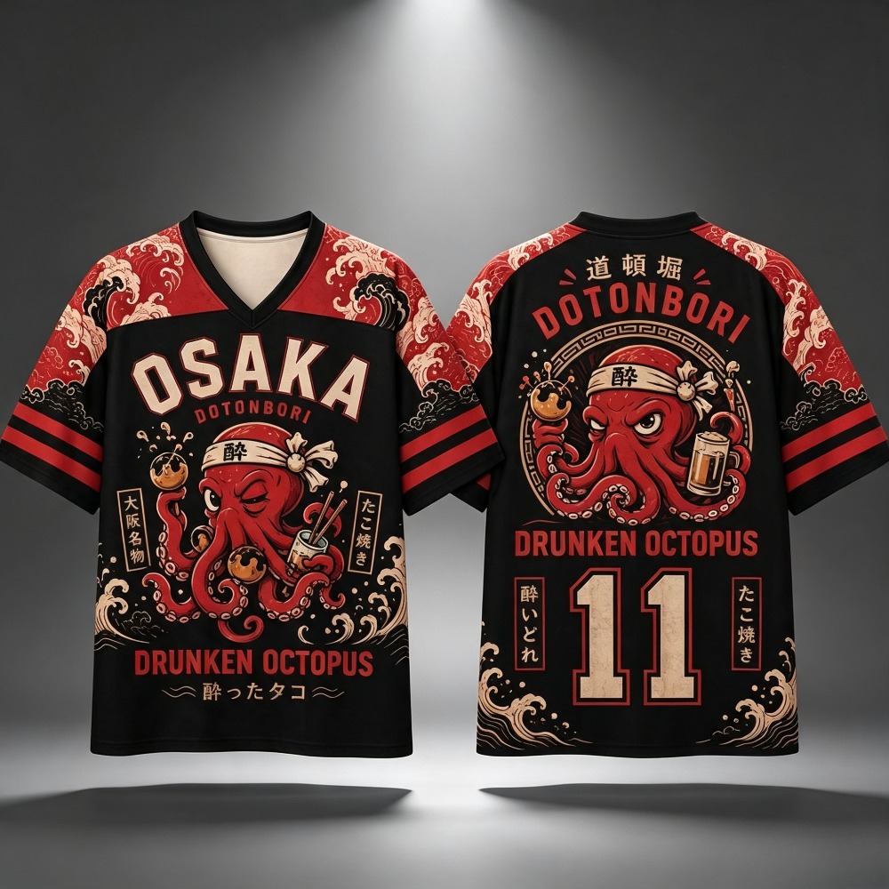 Męska koszulka z nadrukiem „Os – Street Fashion Osaka recenzja i cena