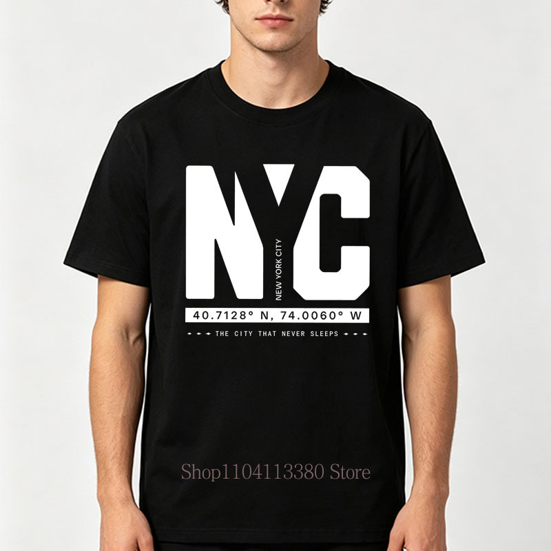 Męskie koszulki z grafiką NYC, – Street Fashion Nyc recenzja i cena