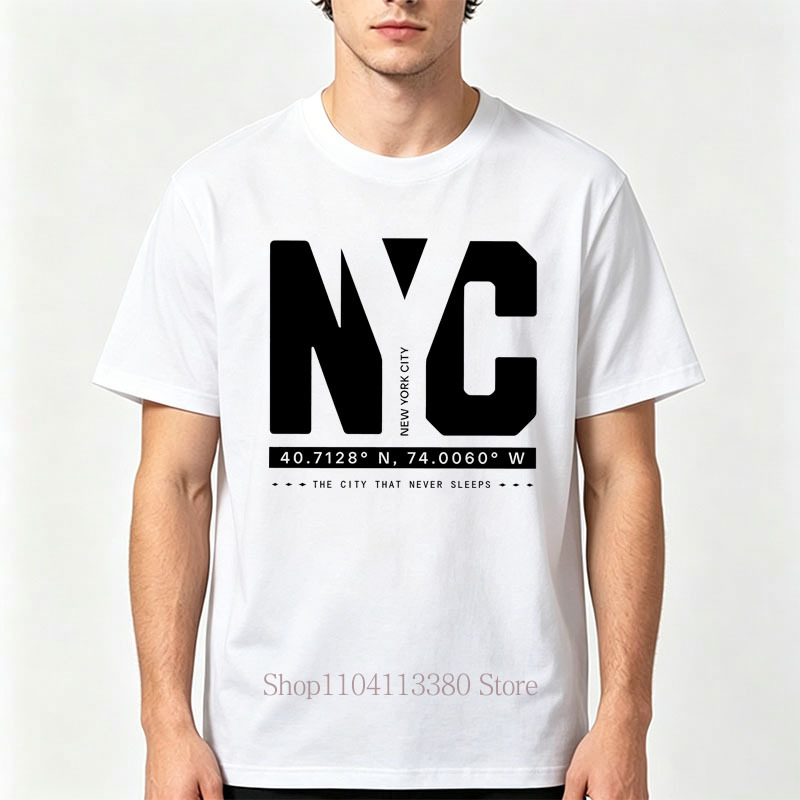 Męskie koszulki z grafiką NYC, – Street Fashion Nyc recenzja i cena