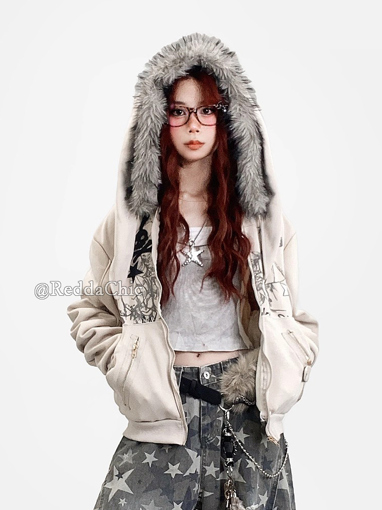 Bluza z kapturem na zamek błys – Graphic Hoodie Streetwear recenzja i cena