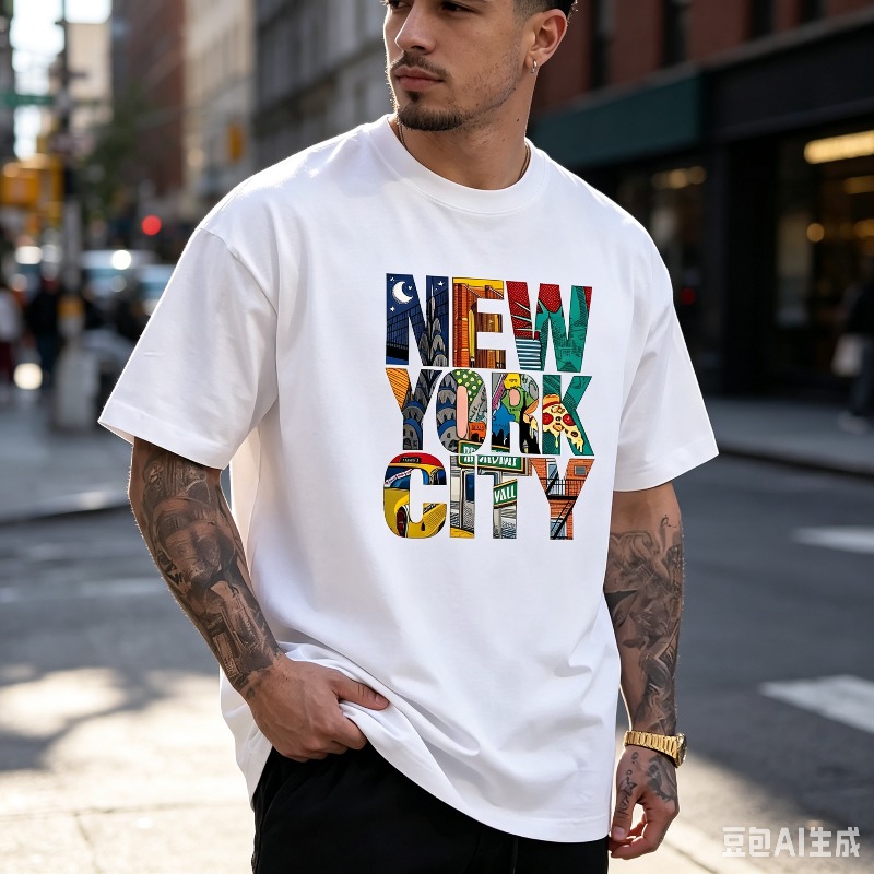 Koszulka męska z grafiką NEW Y – Street Fashion Nyc recenzja i cena