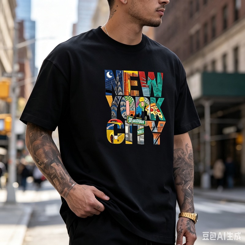Koszulka męska z grafiką NEW Y – Street Fashion Nyc recenzja i cena