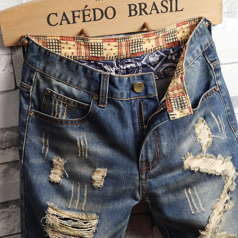 Podarte dżinsowe szorty hip-ho – Distressed Jean Rip recenzja i cena