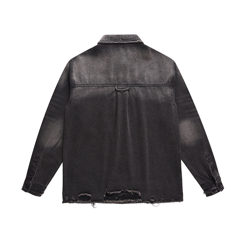 Męska kurtka jeansowa z przeta – Distressed Jean Rip recenzja i cena