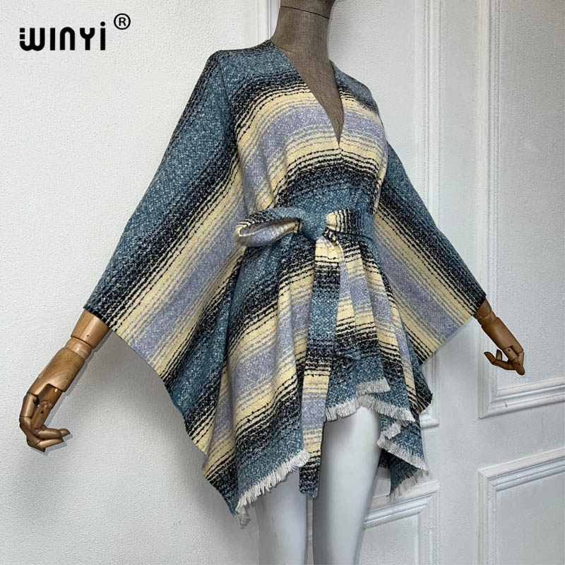 Zimowa kurtka WINYI dla kobiet – Street Fashion Kimono recenzja i cena