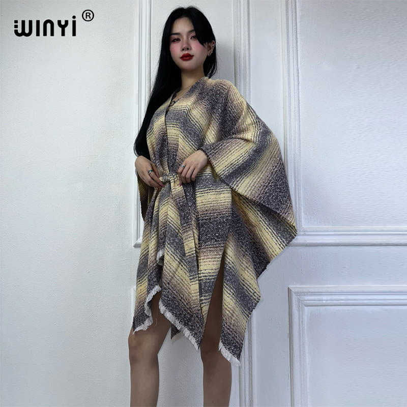 Zimowa kurtka WINYI dla kobiet – Street Fashion Kimono recenzja i cena