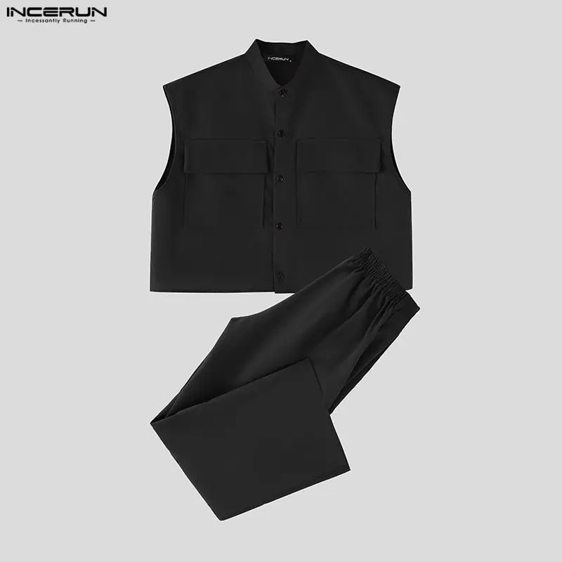 INCERUN Męskie Komplety Bez Rę – Street Fashion Clothes recenzja i cena