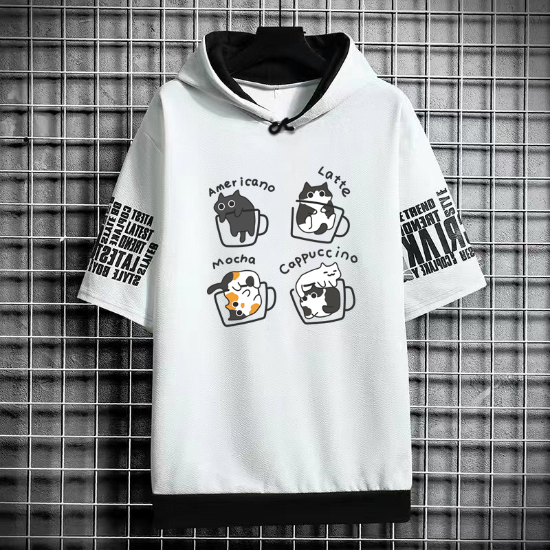 Harajuku męska koszulka z kapt – Graphic Hoodie Streetwear recenzja i cena
