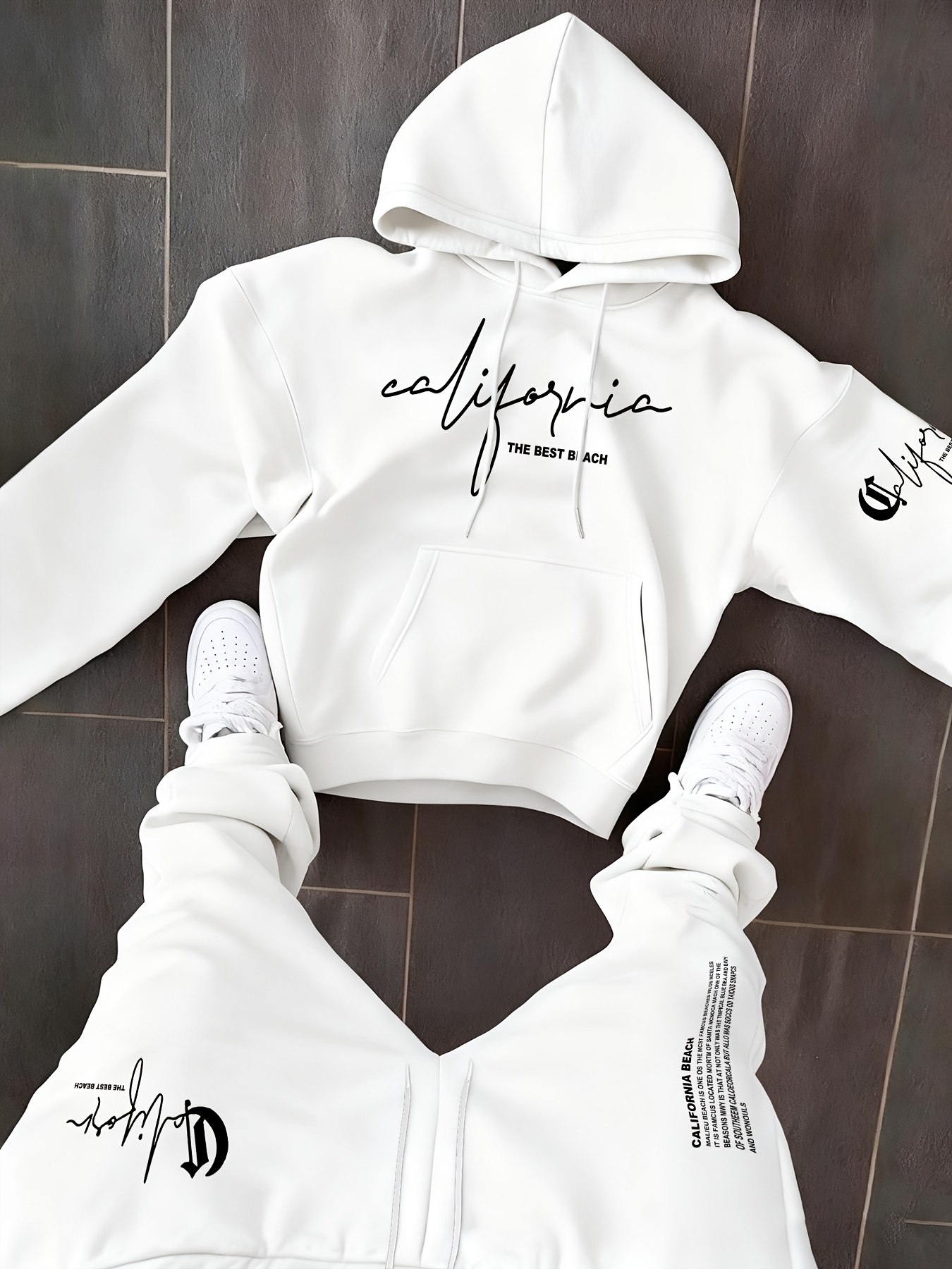 Męskie komplety 2-częściowe: b – Graphic Hoodie Streetwear recenzja i cena