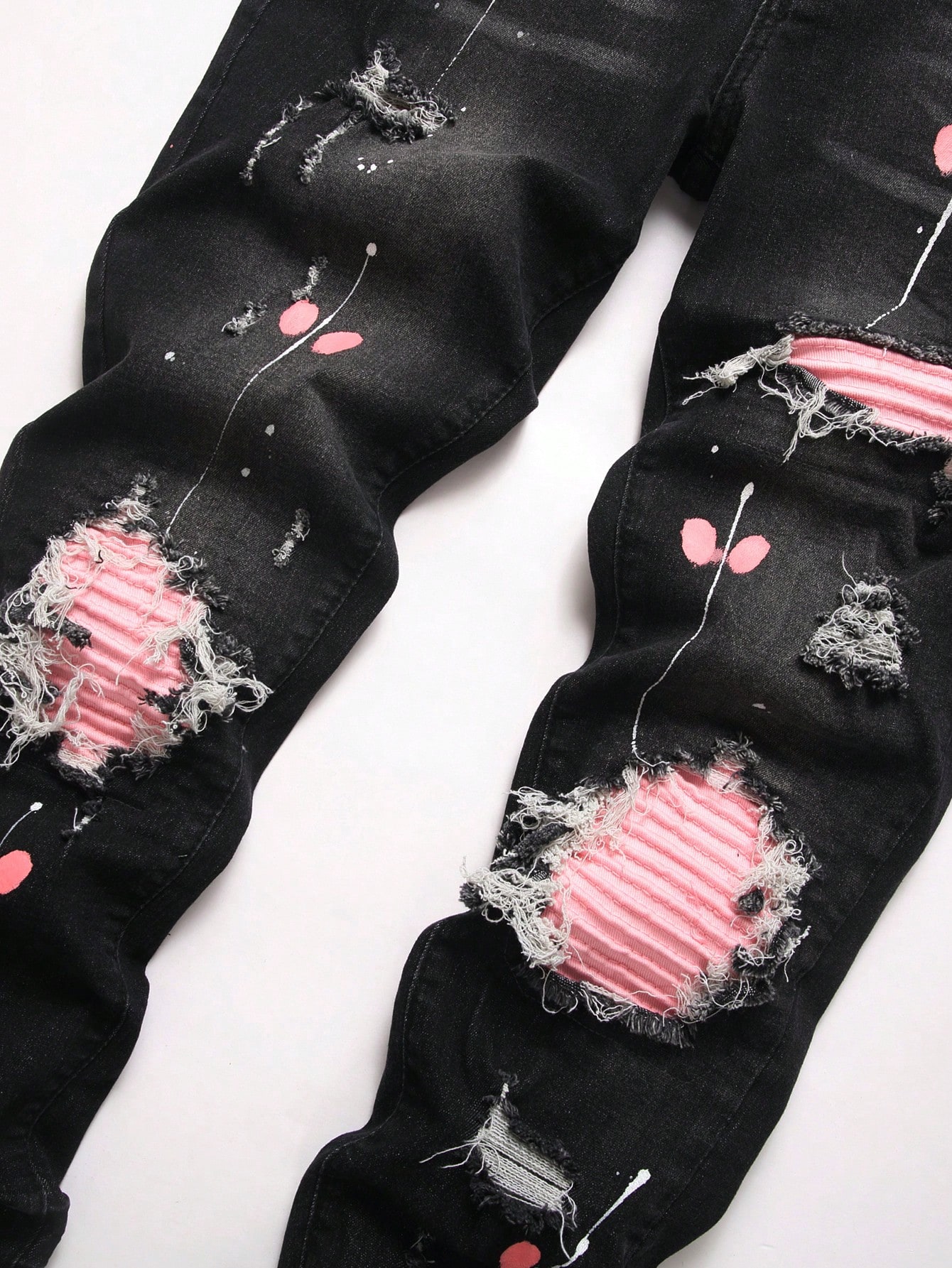 Męskie jeansy z wysoką elastyc – Distressed Jean Rip recenzja i cena
