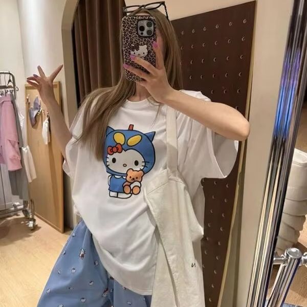 Krótki rękaw, koszulka z nadru – Street Fashion Tshirt recenzja i cena