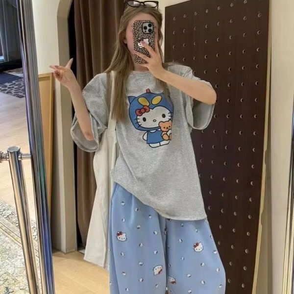 Krótki rękaw, koszulka z nadru – Street Fashion Tshirt recenzja i cena