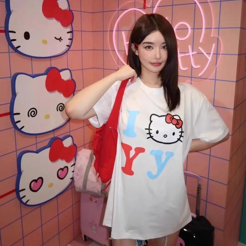 Krótki rękaw Sanrio Letnia Kos – Street Fashion Tshirt recenzja i cena
