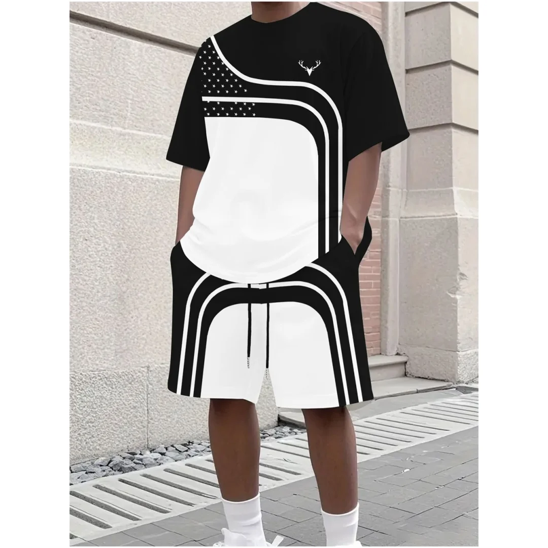 Modny letni męski zestaw: T-sh – Street Fashion Tshirt recenzja i cena