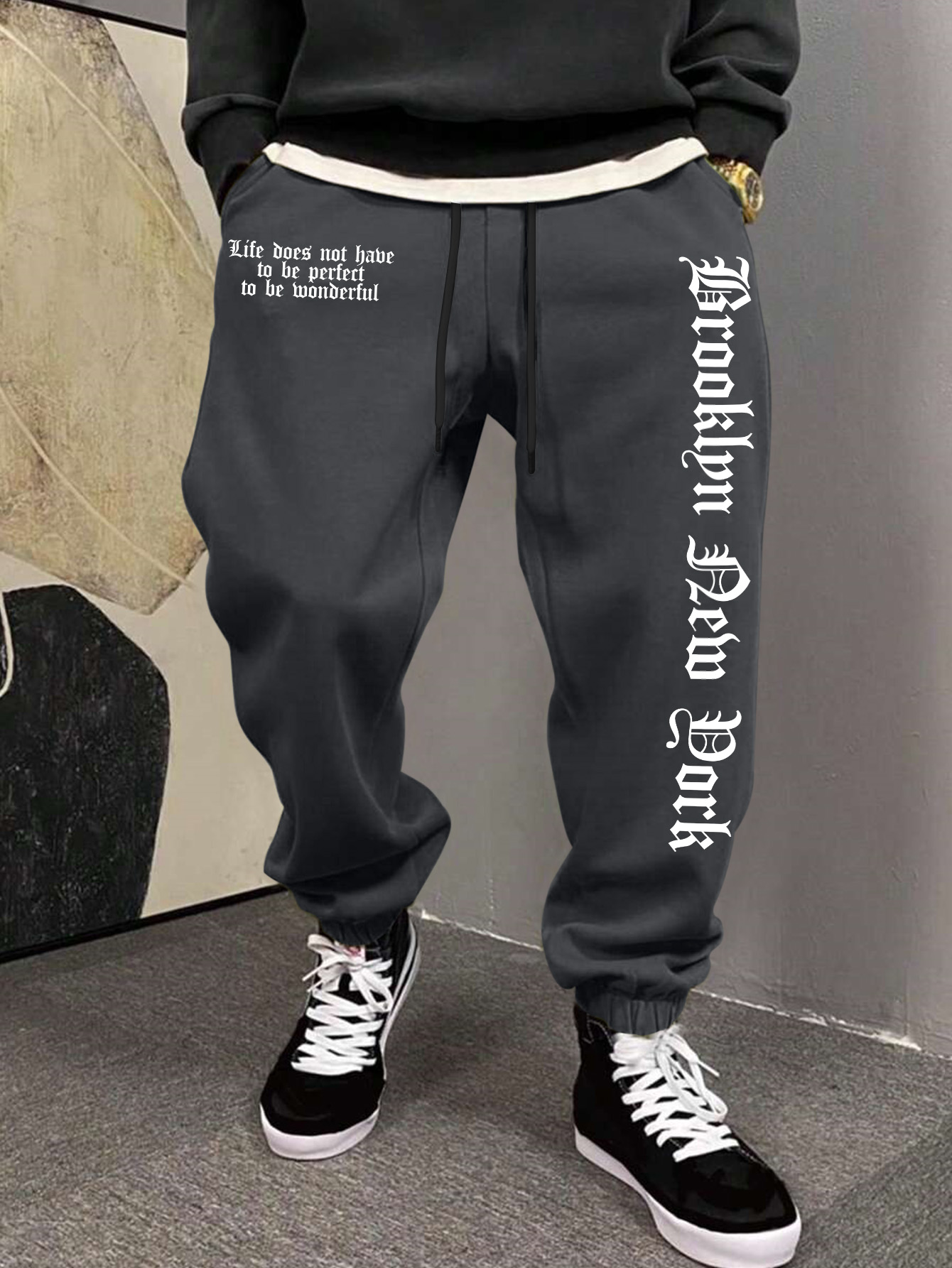 Męskie spodnie dresowe z estet – Street Fashion Nyc recenzja i cena