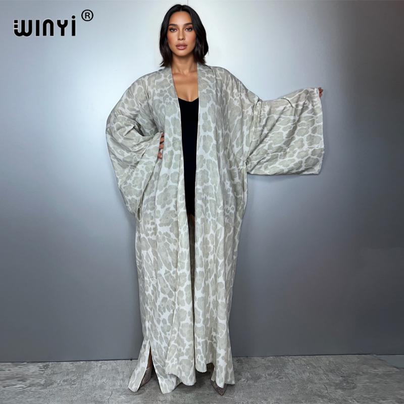 WINYI zimowy kardigan w panter – Street Fashion Kimono recenzja i cena