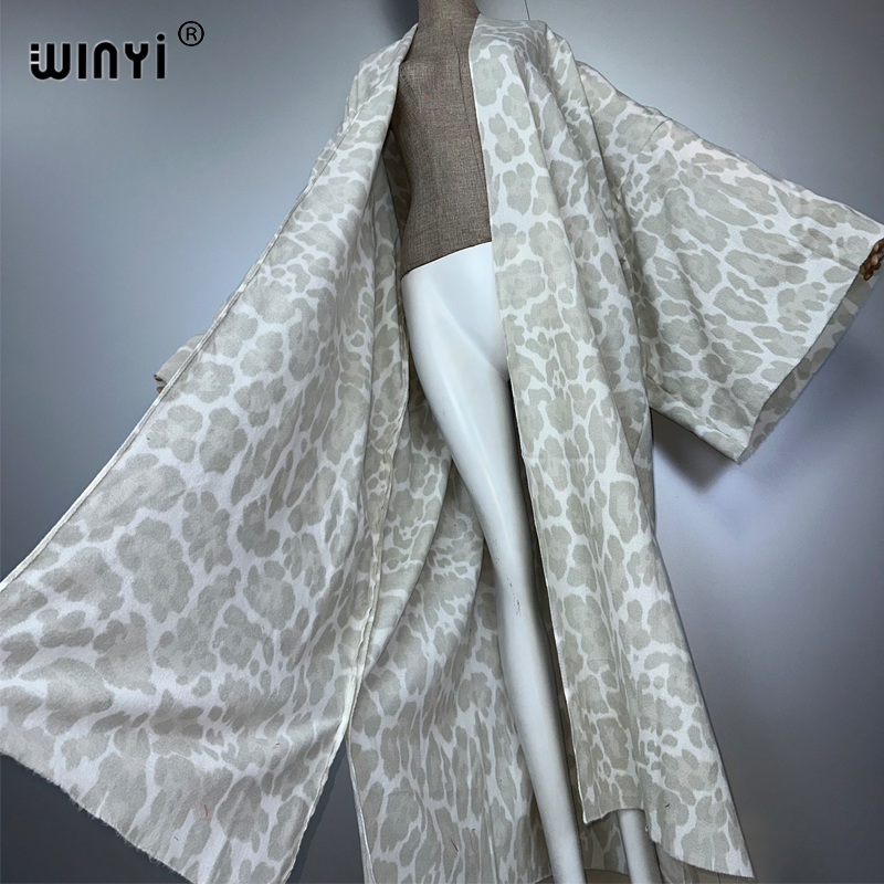 WINYI zimowy kardigan w panter – Street Fashion Kimono recenzja i cena