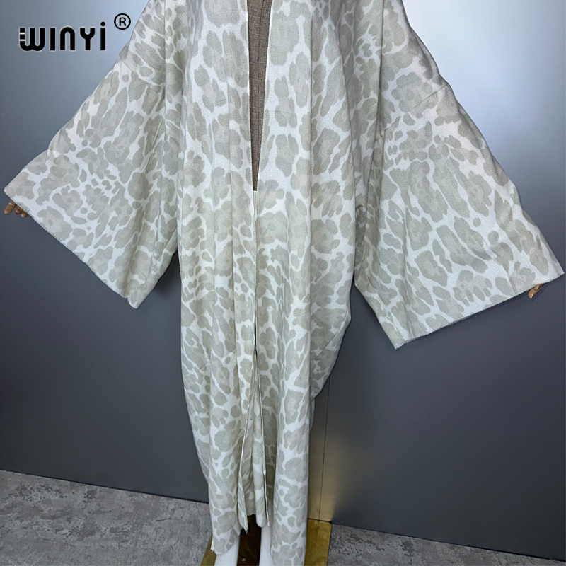 WINYI zimowy kardigan w panter – Street Fashion Kimono recenzja i cena
