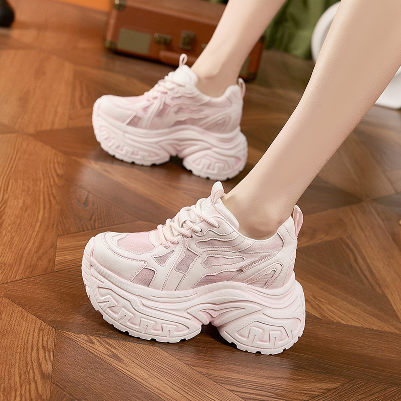 Damskie modne sneakersy na gru – Chunky Sneaker Platform recenzja i cena