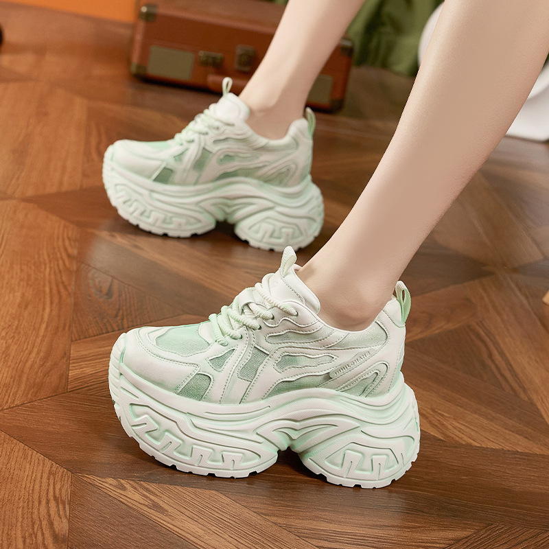 Damskie modne sneakersy na gru – Chunky Sneaker Platform recenzja i cena