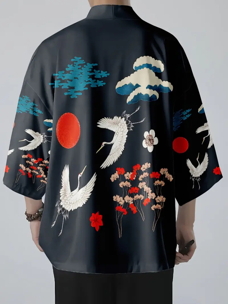 Męska moda japońska letnia kim – Street Fashion Kimono recenzja i cena